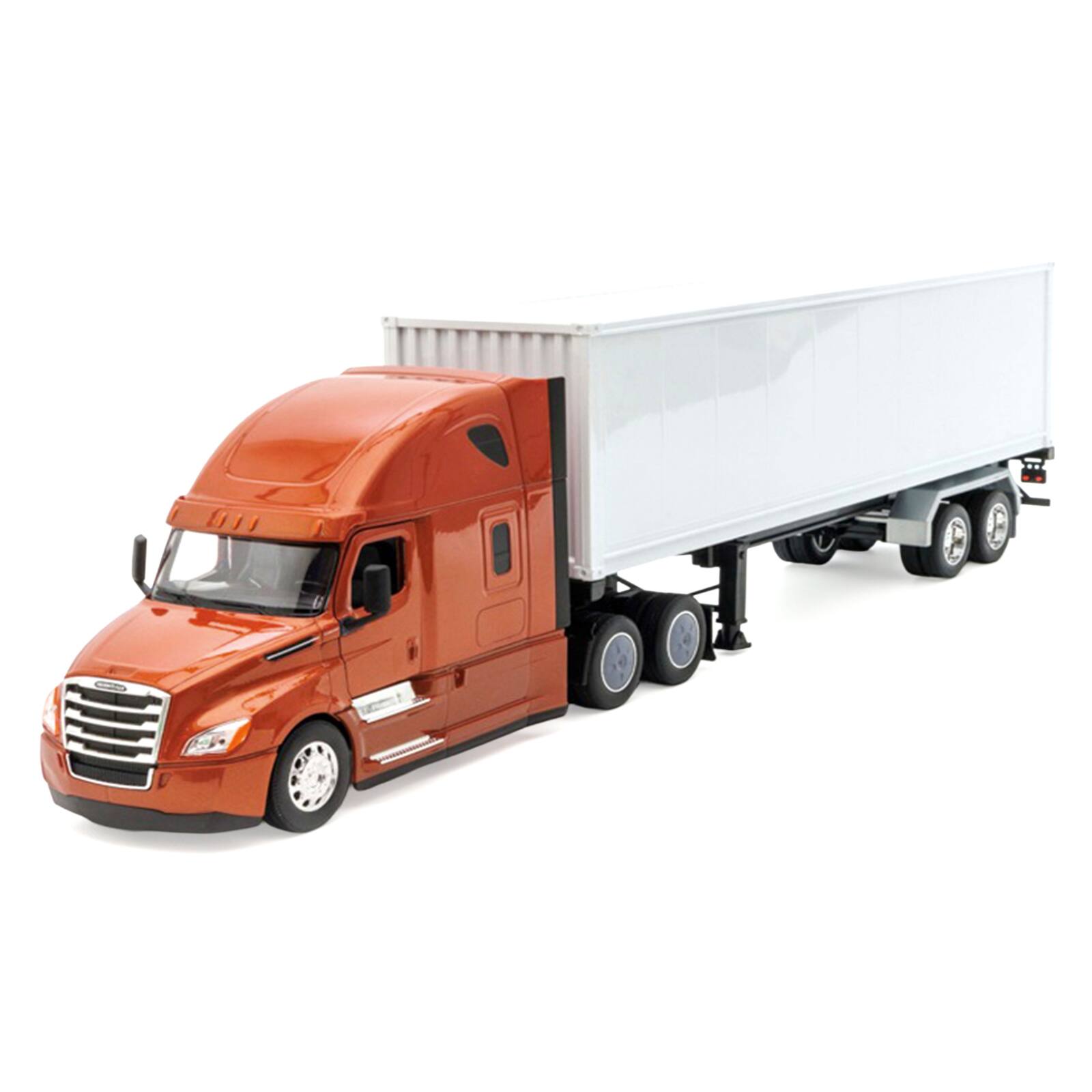 Freightliner Cascadia Truck Bronze Metallic with White Container ...