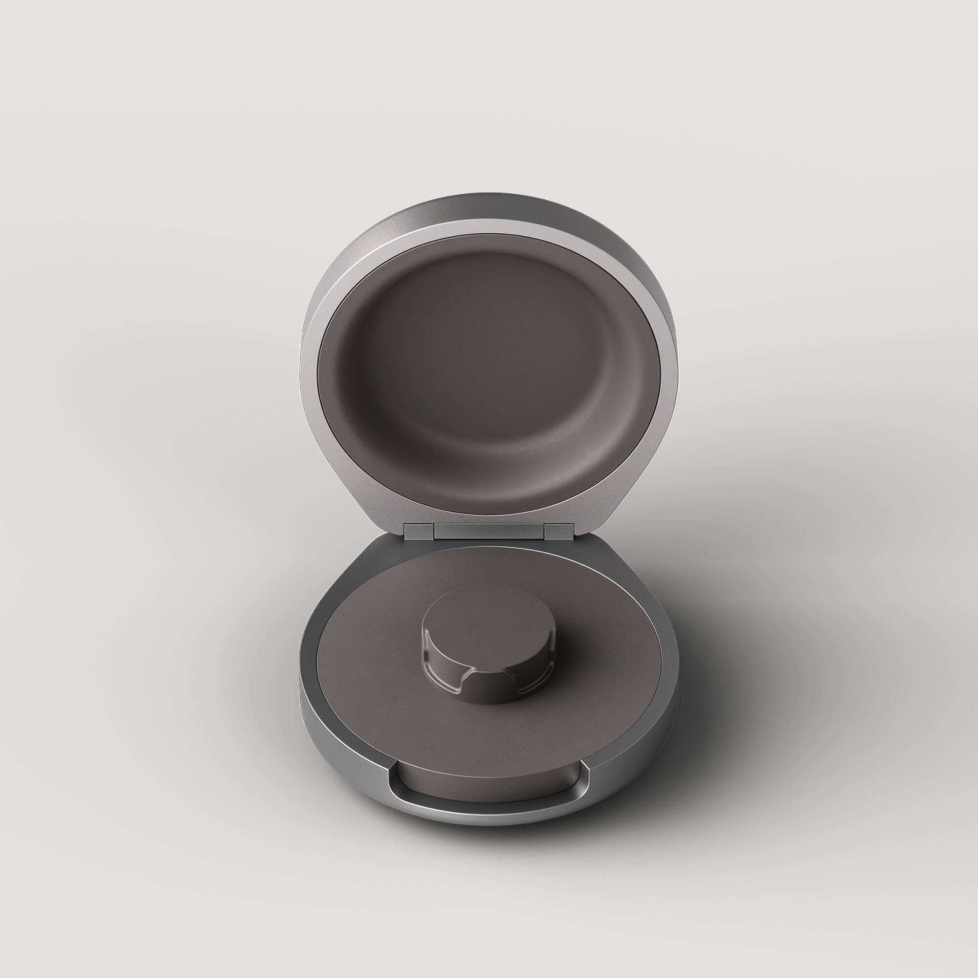 Alt View 18. Oura - Oura Ring 5 Official Charging Case - Size 13 - Up to a month of battery life - USB-C Cord Compatible - Black.