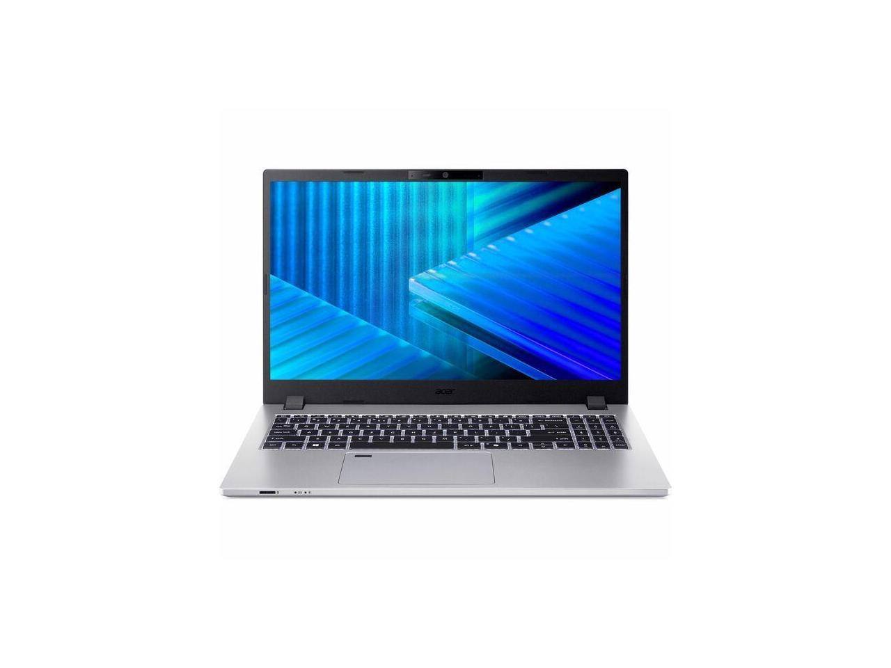 Front. Acer - Acer TravelMate P2 15 TMP215-55-G2 15.6" Notebook - Intel Core Ultra 5 - 16 GB - 512 GB SSD - Silver - Silver.