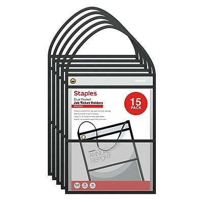 Staples Dual Pocket Job Ticket Holders  
15 PACK  

Annual Report