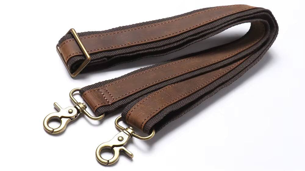 Alt View 5. Steel Horse Leather - The Viggo Briefcase | Genuine Leather Messenger Bag - Brown.