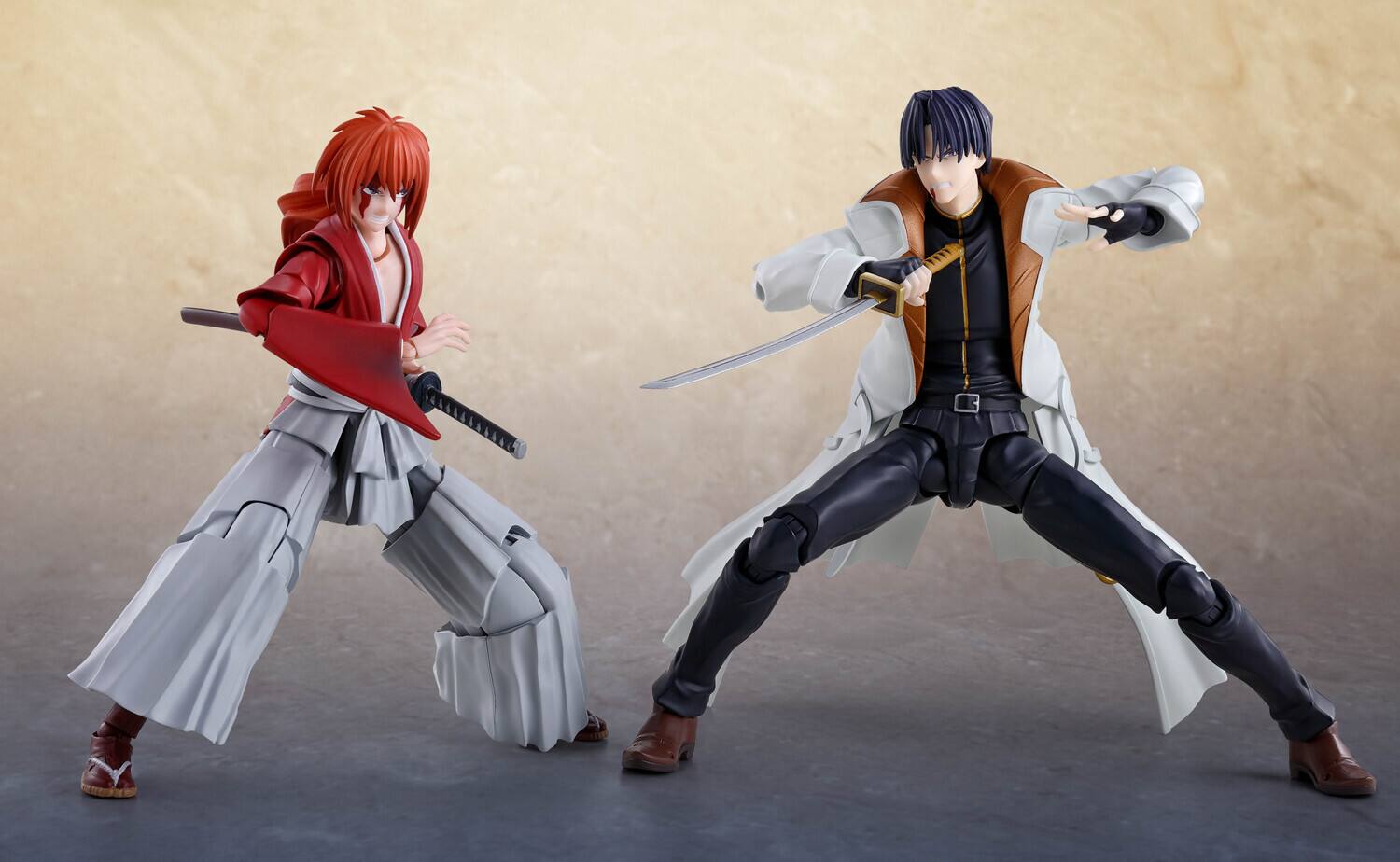 Alt View 4. PopMarket - Tamashii Nations - Rurouni Kenshin - S.H.Figuarts - Aoshi Shinomori Action Figure   - COLLECTIBLES - Multicolor.