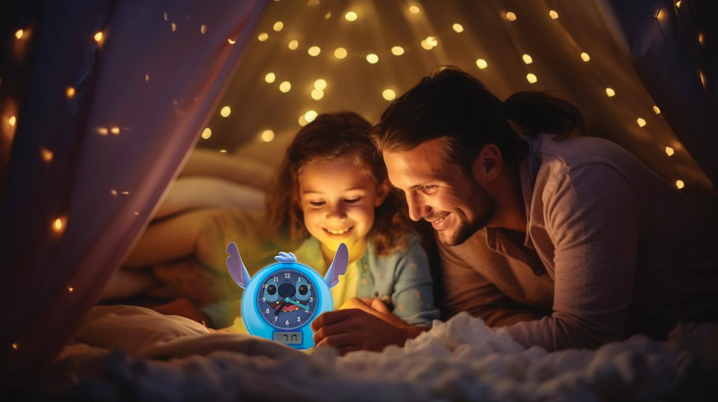 Alt View 4. Lexibook - Disney Stitch My Educational Sleep Companion with Night Light - BLUE.