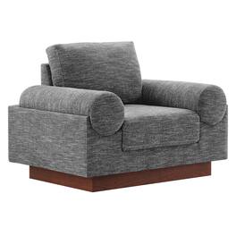 Oasis Upholstered Fabric Armchair by Modway - Gray