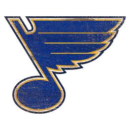 Fan Creations - St. Louis Blues 24'' x 24'' Distressed Logo Cutout Sign - Multicolor