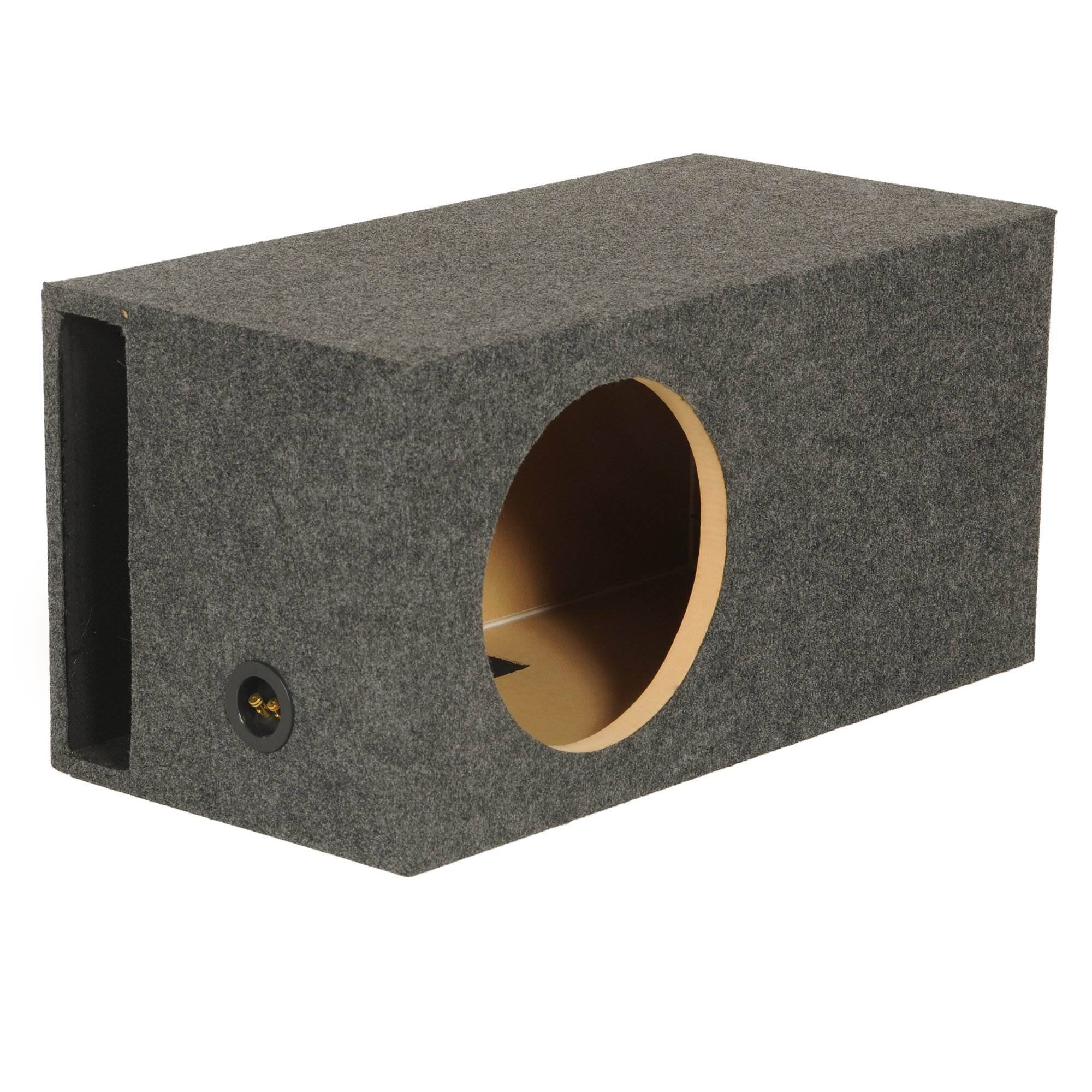Alt View 10. QPower - QPower HD112VL Single 12 Inch SPL XL Heavy-Duty Side Ported Subwoofer Enclosure - Charcoal Gray.