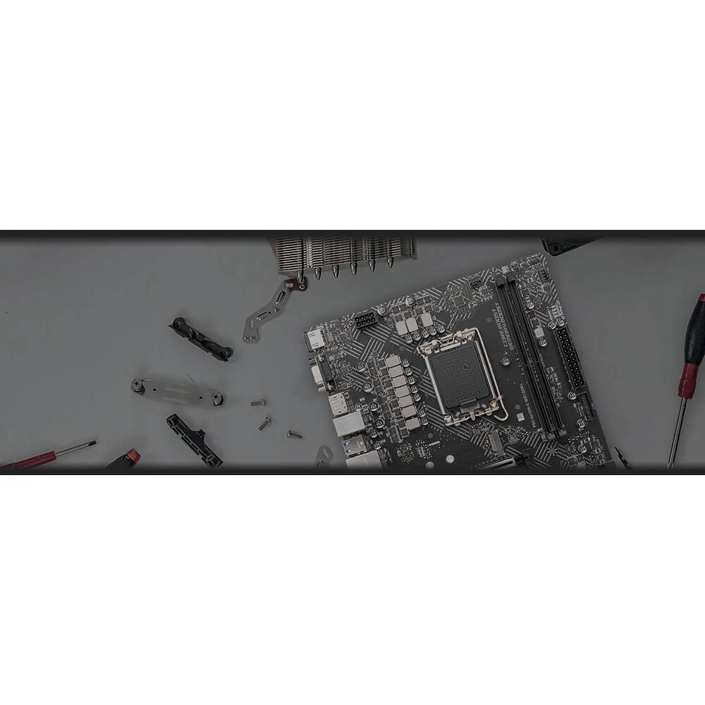 Alt View 5. MSI - Intel H610 DDR4 64GB Motherboard PROH610MGD4WIFI.