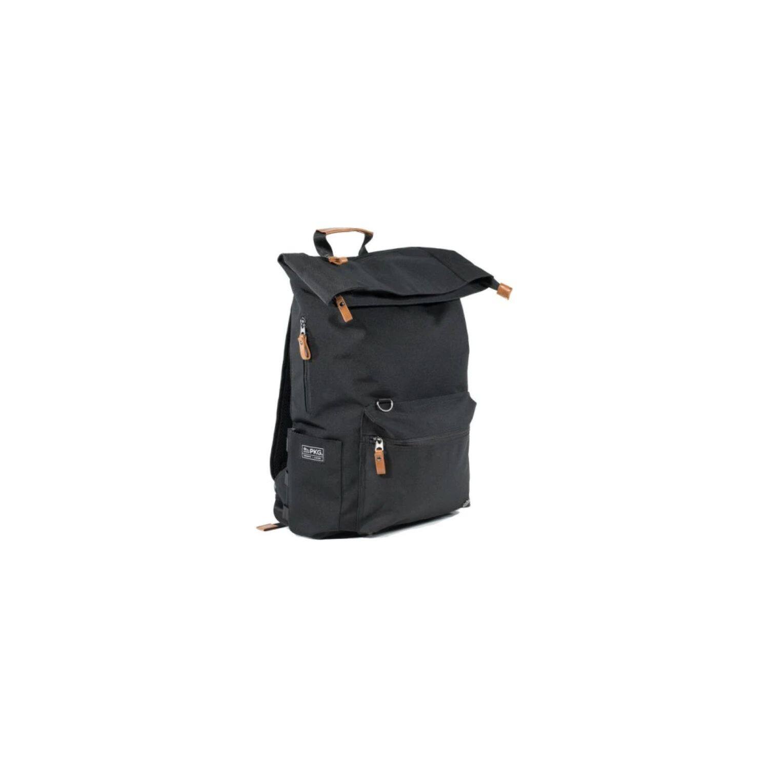 Angle. PKG - Brighton II Foldtop Plus Backpack - Black.