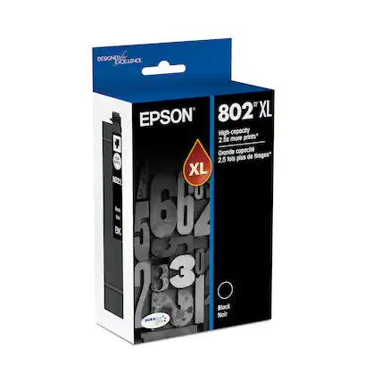 Designed for excellence, the Epson 802 XL is a high-capacity printer that delivers 2.5 times more prints than standard cartridges. It is perfect for users who need to print more frequently or in larger quantities. The 802 XL is compatible with a wide range of Epson printers and offers a cost-effective solution for those who want to save on ink costs without sacrificing quality.