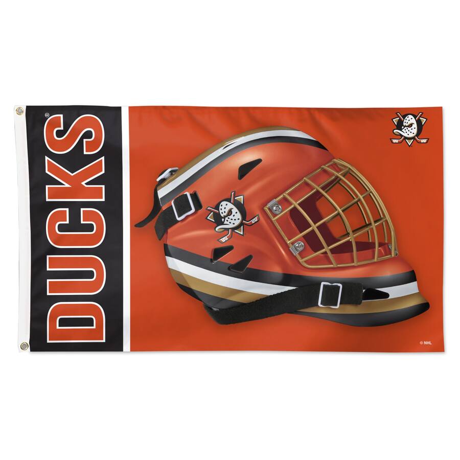 WinCraft Anaheim Ducks 3' x 5' Deluxe Single Sided Flag Multicolor ...