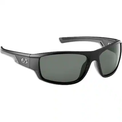 Front. Flying Fisherman - Flying Fisherman Reefline Polarized Sunglasses - Matte Black/Smoke - Matte Black/Smoke.