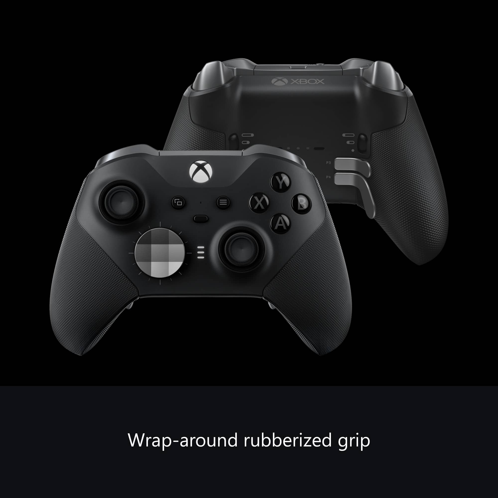 XBOX X = Y X A. 2 Wrap-around rubberized grip