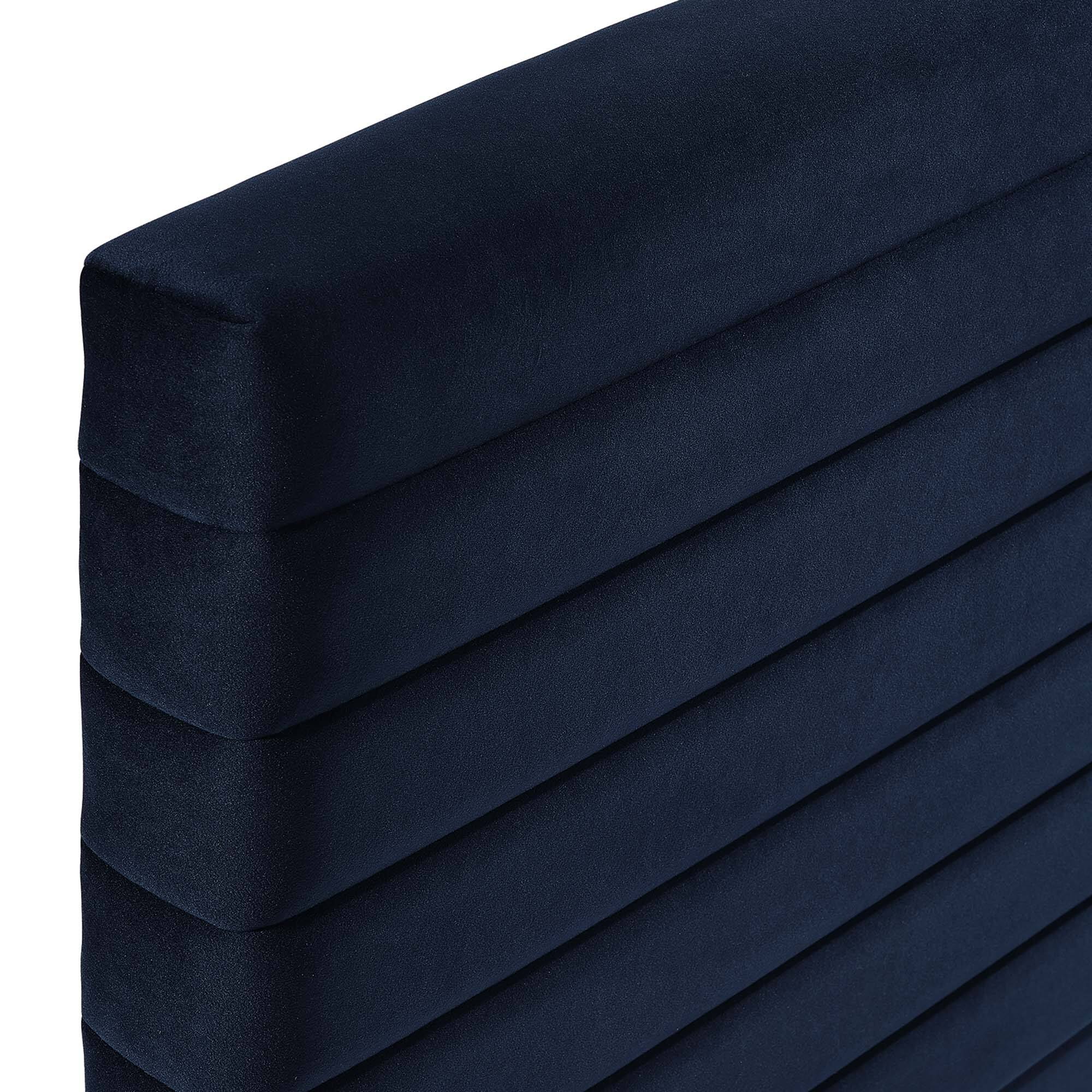 Alt View 1. Modway - Tranquil Channel Tufted King/California King Headboard  by Modway - Midnight Blue.