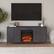 Alt View 1. Camden&Wells - Jasper Log Fireplace TV Stand for Most TVs up to 65" - Charcoal Gray.