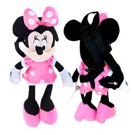 Disney - Minnie Mouse 15 Inch Plush Backpack - Black