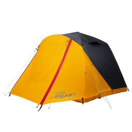 Coleman - PEAK1 Premium 4 Person Backpacking Tent w/Waterproof Fabric & Wide Door - Orange, Black