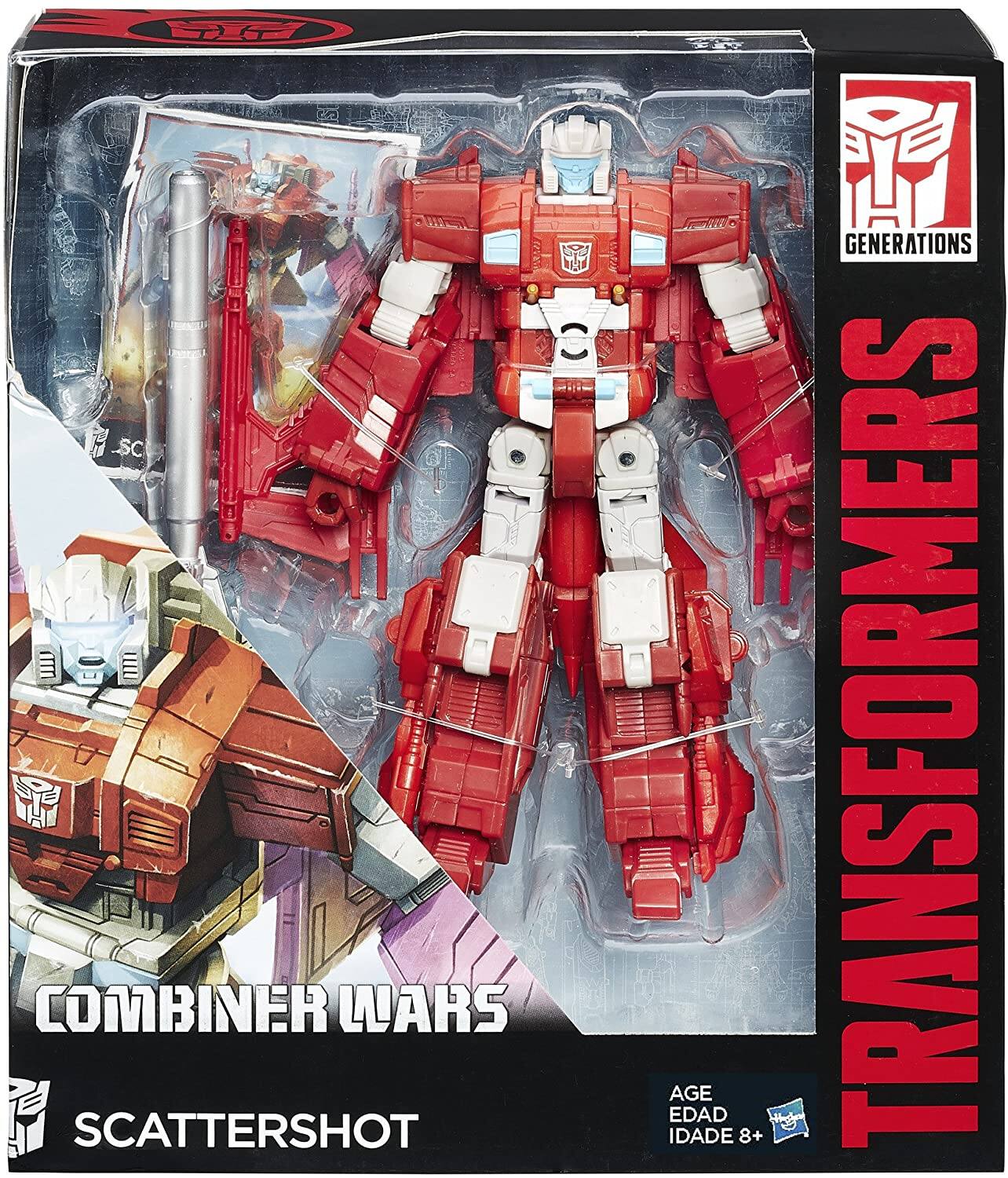 COMBINER WARS  
SCATTERSHOT  
GENERATIONS  
TRANSFORMERS  
AGE EDAD IDADE 8+