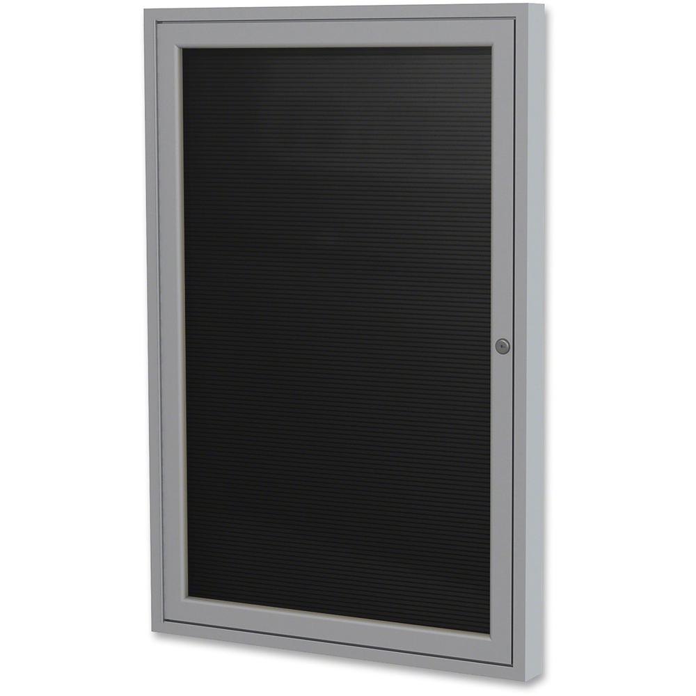 Front. Ghent - Ghent Aluminum Frame Enclosed Indoor Letterboard - 36" Height x 24" Width.