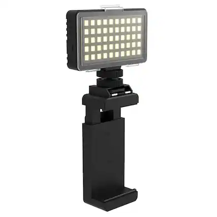 Front. Bower - 50 LED Smartphone Video Light - Black.