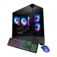 iBUYPOWER - Element SE Gaming Desktop PC - Intel Core i5 14400F, NVIDIA GeForce RTX 5060 8GB, 16GB DDR5 RGB,1TB NVMe - Black - Front_Zoom