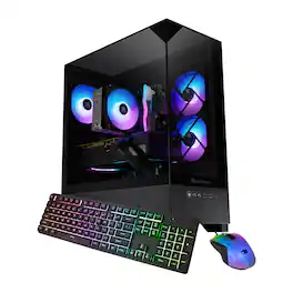 iBUYPOWER - Element SE Gaming Desktop PC - Intel Core i5 14400F, NVIDIA GeForce RTX 5060 8GB, 16GB DDR5 RGB,1TB NVMe - Black