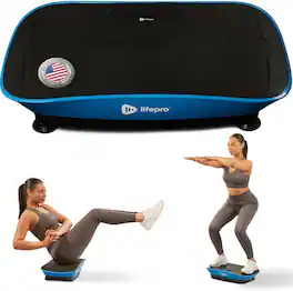 LifePro - Vibration Plate Exercise Machine Oscillating Vibration Plate for Weight Loss Muscle Toning - CosmoPlate - Blue