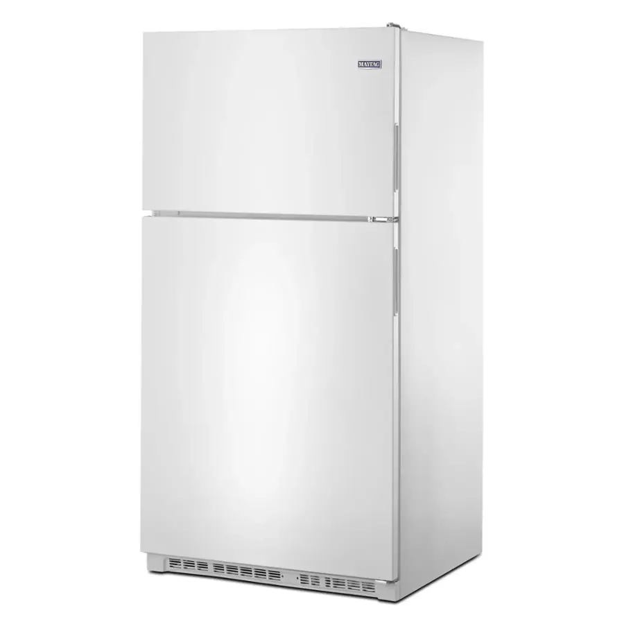 Alt View 2. Maytag - 20.5 Cu. Ft. Top-Freezer Refrigerator - White.