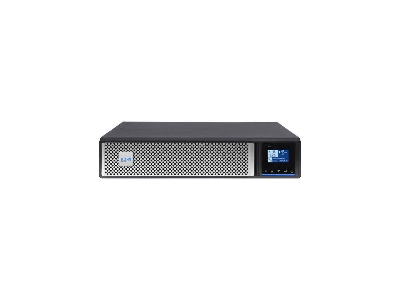 Alt View 1. Eaton - Eaton 5PX G2 UPS 1000VA 1000W 120V Network Card Included 2U Rack/Tower - Black.