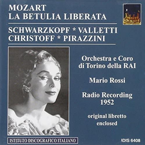 Mozart / Christoff / Pirazzini - Betulia Liberata  - COMPACT DISCS