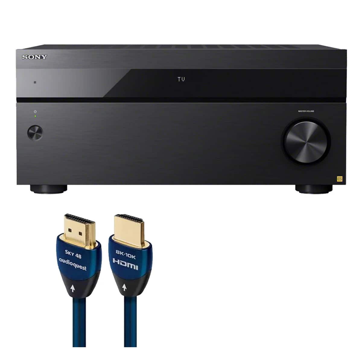 Sony - STR-AZ5000ES 11.2 Channel 8K AV Receiver with AudioQuest SKY 3m HDMI Cable - Black