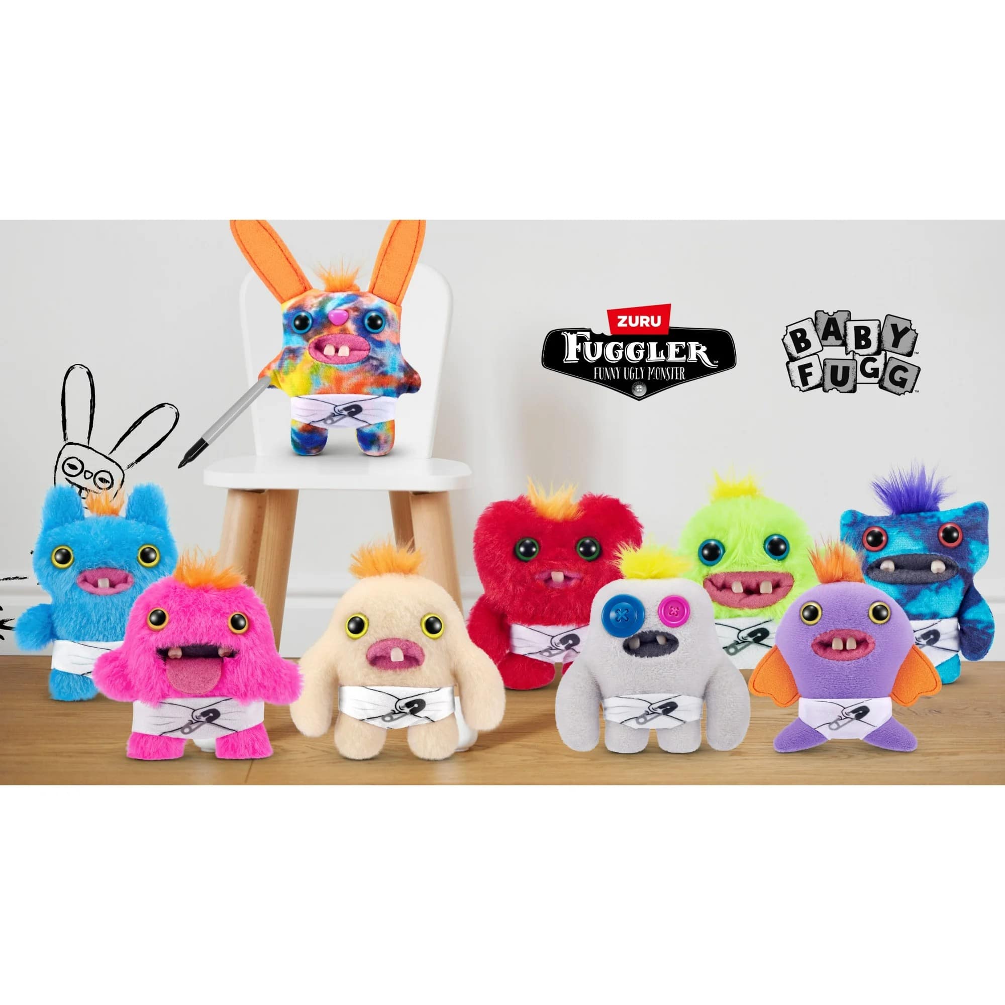 Fuggler Baby Fugg 3.5 inch (Shameless Goof), Funny Ugly Monster