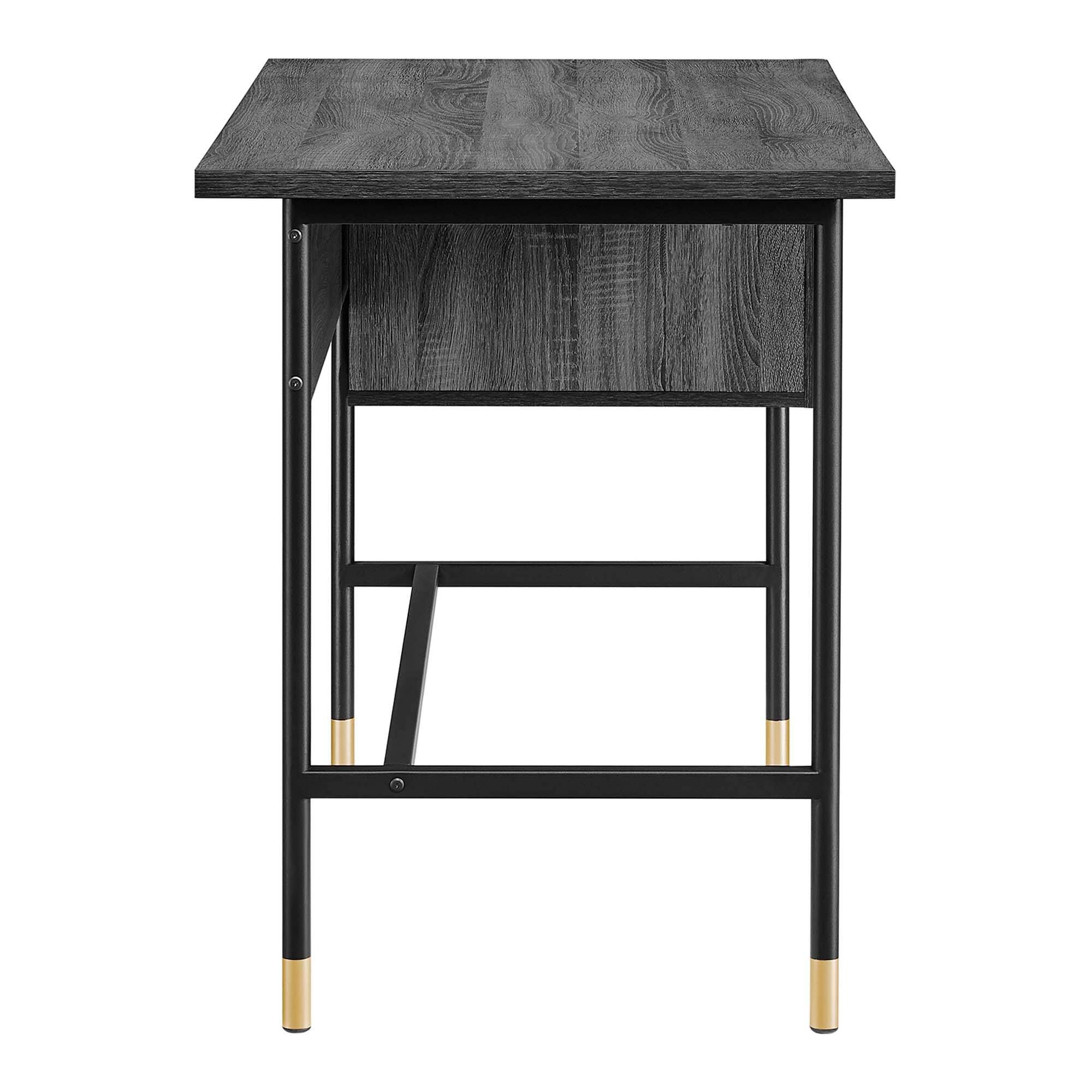 Alt View 2. Modway - Nexus Office Desk by Modway - Black Charcoal.