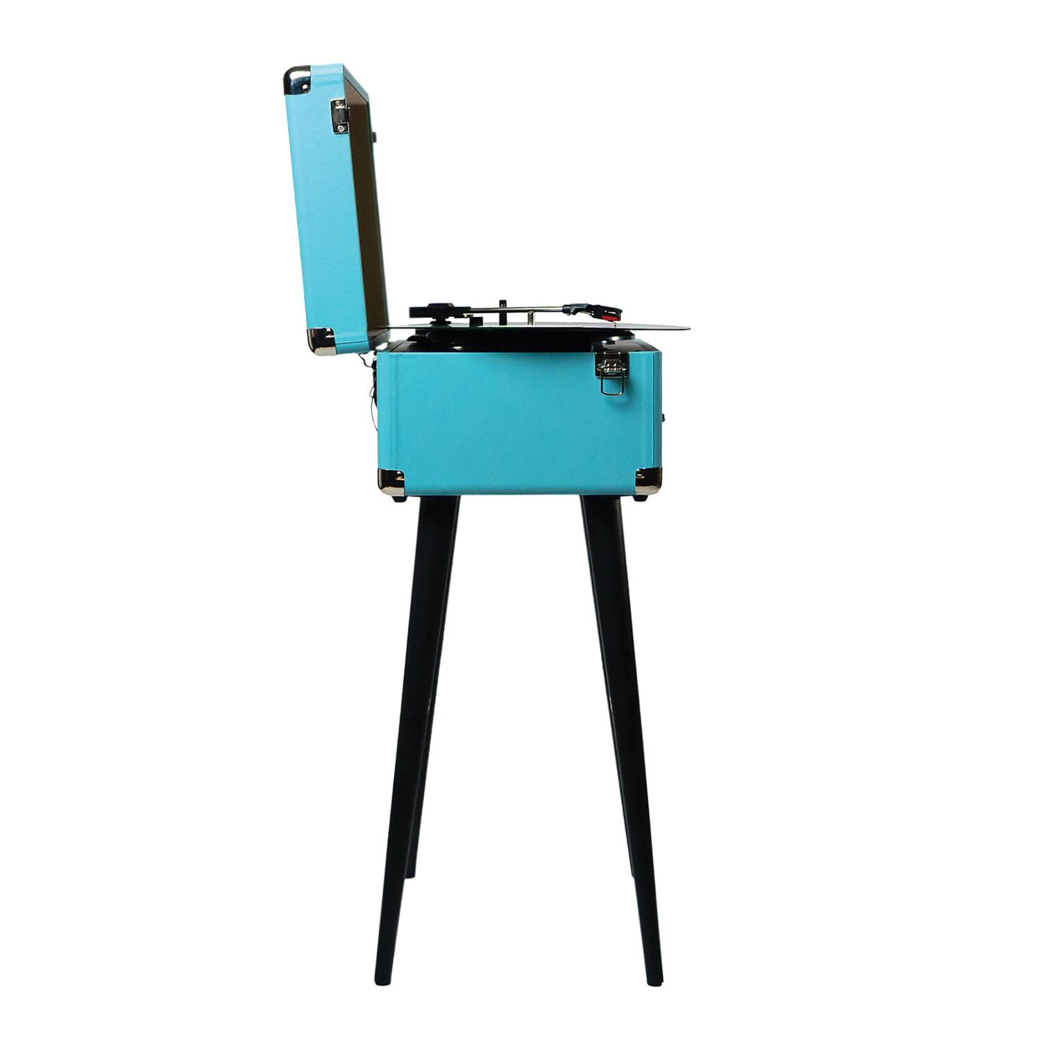 Angle. Victor Audio - Victor Andover 5-in-1 Turntable Music Center - Turquoise.