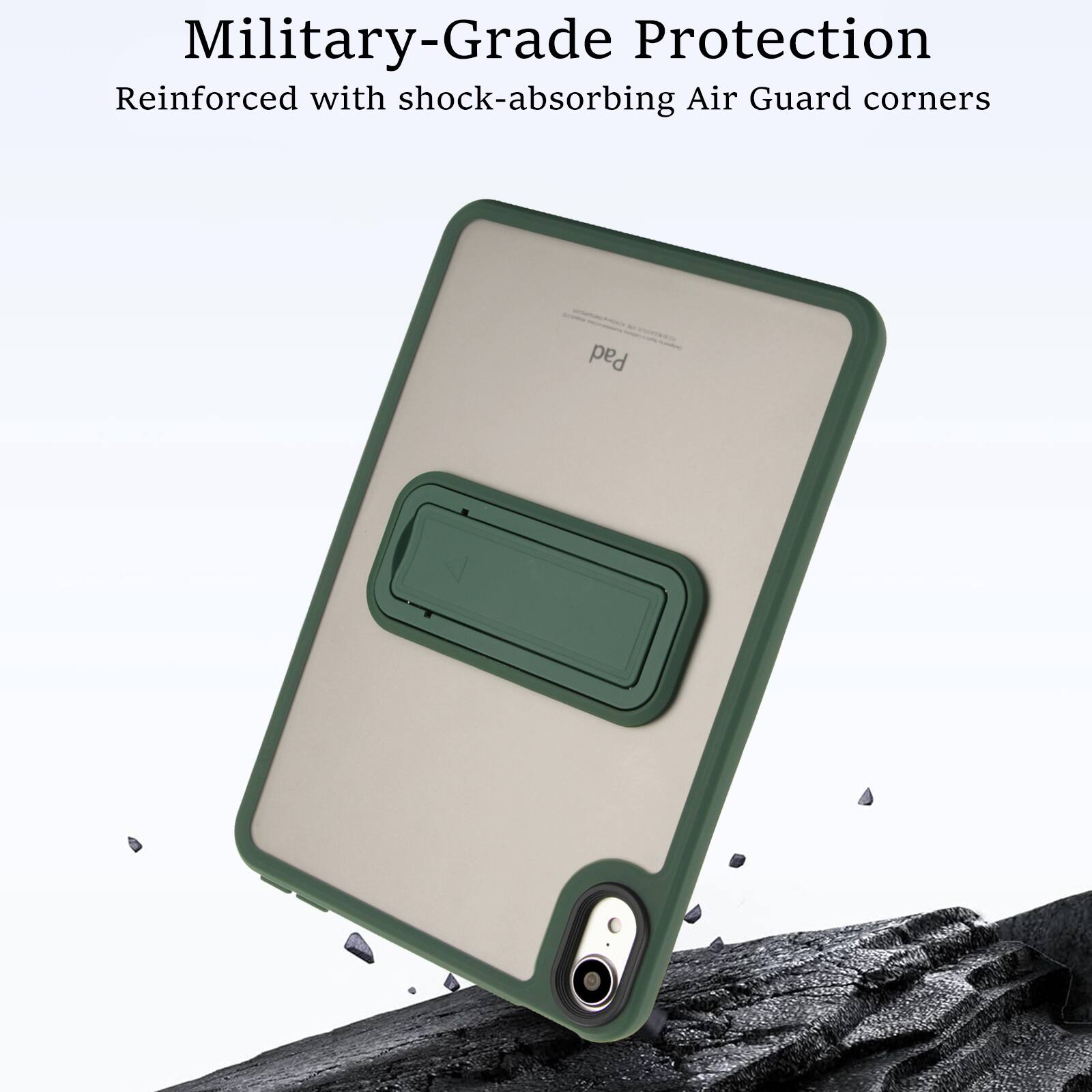 Military-Grade Protection  
Reinforced with shock-absorbing Air Guard corners