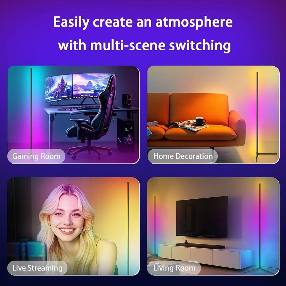 Easily create an atmosphere with multi-scene switching

- Gaming Room
- Home Decoration
- Live Streaming
- Living Room
