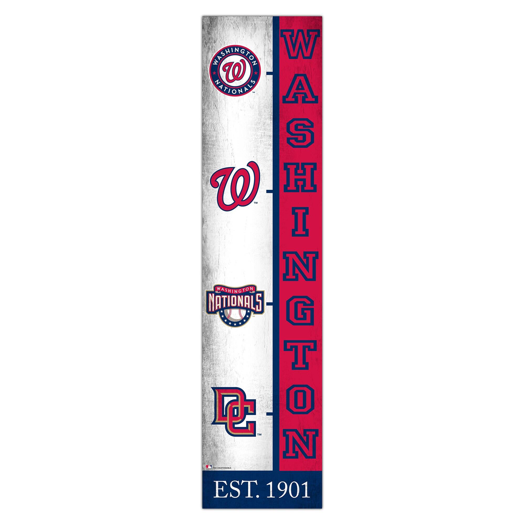 Washington Nationals 6" x 24" Progression Wood Sign