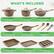 **WHAT'S INCLUDED**
- **4.2 qt Casserole**
(L x W x H): 14.05" x 9.96" x 7.28" - inches
- **2.4 Sauce Pot**
(L x W x H): 15.23" x 8.26" x 6.29" - inches
- **3.5 qt Jumbo Cooker**
(L x W x H): 19.29" x 11.81" x 6.3" - inches
- **11" Fry Pan**
(L x W x H): 19.17" x 11.29" x 2.16" - inches (with Handle)
- **8" Fry Pan**
(L x W x H): 15.23" x 8.26" x 1.77" - inches (with Handle)
- **Kitchen Tools**
Spatula, Solid Ladle and Food Tongs
- **15" Roaster Pan**
(L x W x H): 15.35" x 10.43" x 2.28" - inches
- **15" Baking Tin**
(L x W x H): 15.35" x 10.82" x 0.94" - inches
- **15" 12 Muffin Pan**
(L x W x H): 15.94" x 11.61" x 1.37" - inches