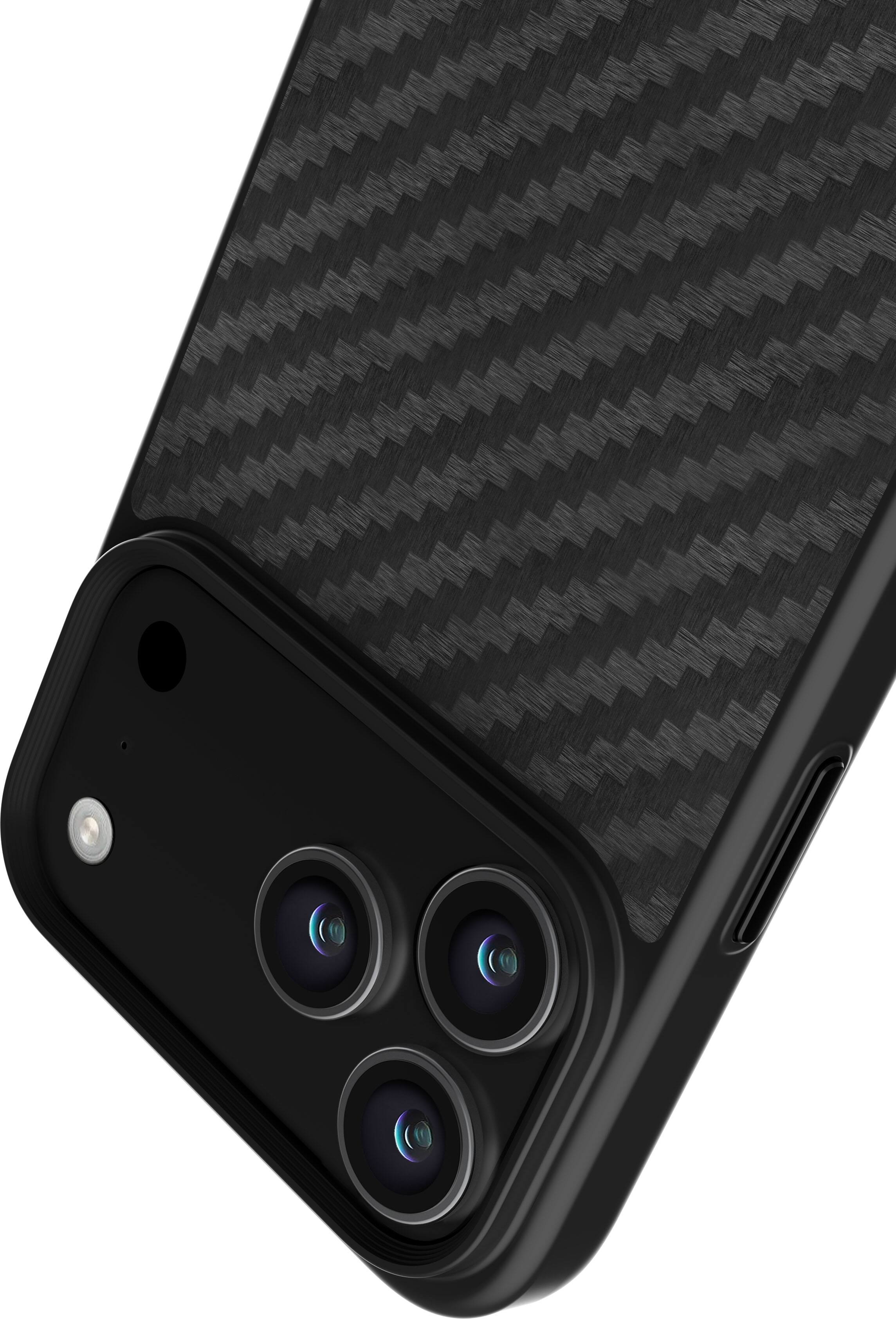 Back. The Ridge Wallet - Apple  iPhone 17 Pro Max Case - Carbon.