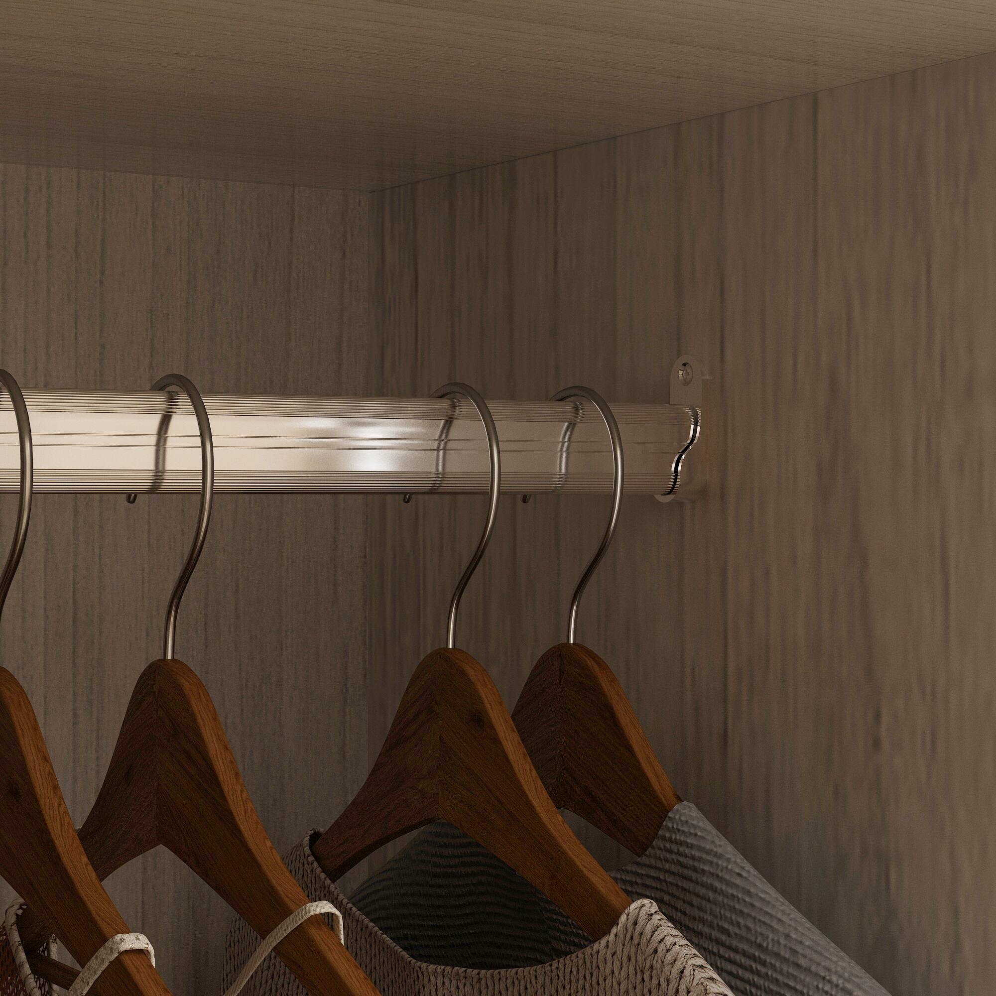 Alt View 4. FUFU&GAGA - FUFU&GAGA Modern Corner Wardrobe with Anti - Tip for Bedroom Storage  Optimized for Space Saving Organization - White.