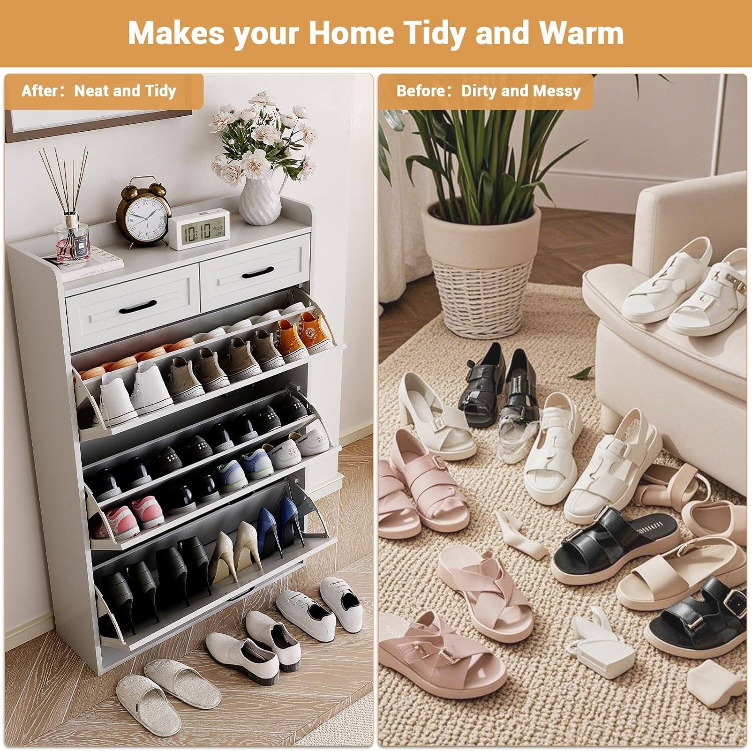 Makes your Home Tidy and Warm

After: Neat and Tidy

Before: Dirty and Messy