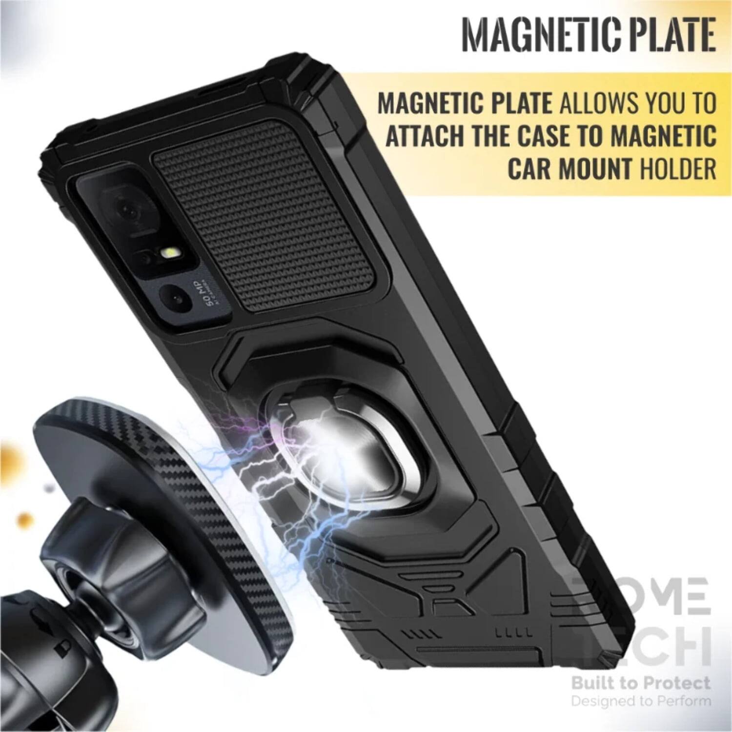 MAGNETIC PLATE  
MAGNETIC PLATE allows you to attach the case to magnetic car mount holder.  
Built to Protect  
Designed to Perform