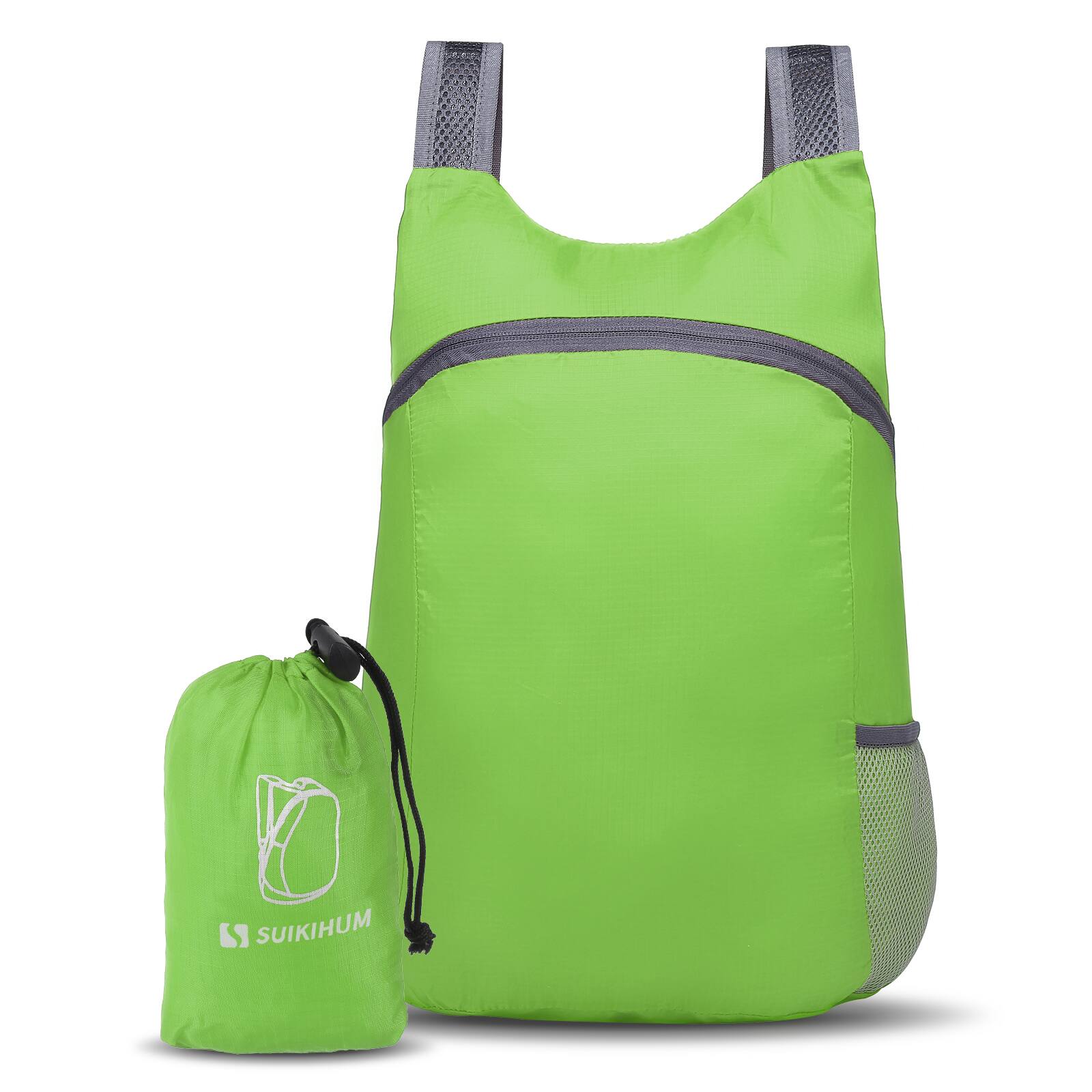 Alt View 1. Unique Bargains - 20L Ultra Hiking-Daypack Lightweight Foldable Travel Packable Backpack for Camping Cycling Outdoor - Green.