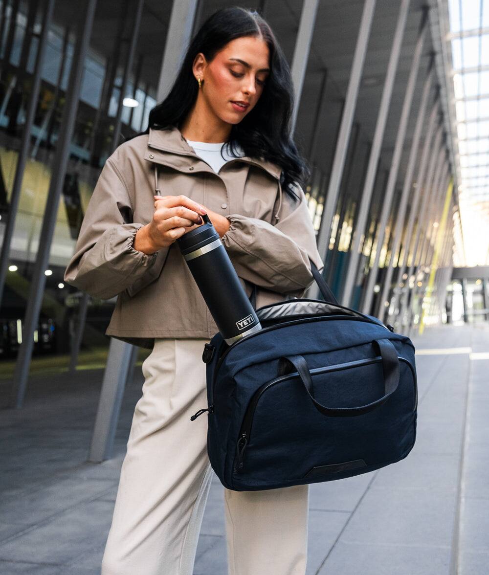 Alt View 7. ALPAKA - Bravo Brief 16 Inch Laptop Briefcase,Messenger Bag for Men and Women, Business Shoulder Bag for Work Travel - Moonlight Blue Axoflux 400D Ripstop Nylon.