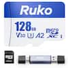 Ruko 128GB Micro SD V30 A2 XC I Lock Adapter