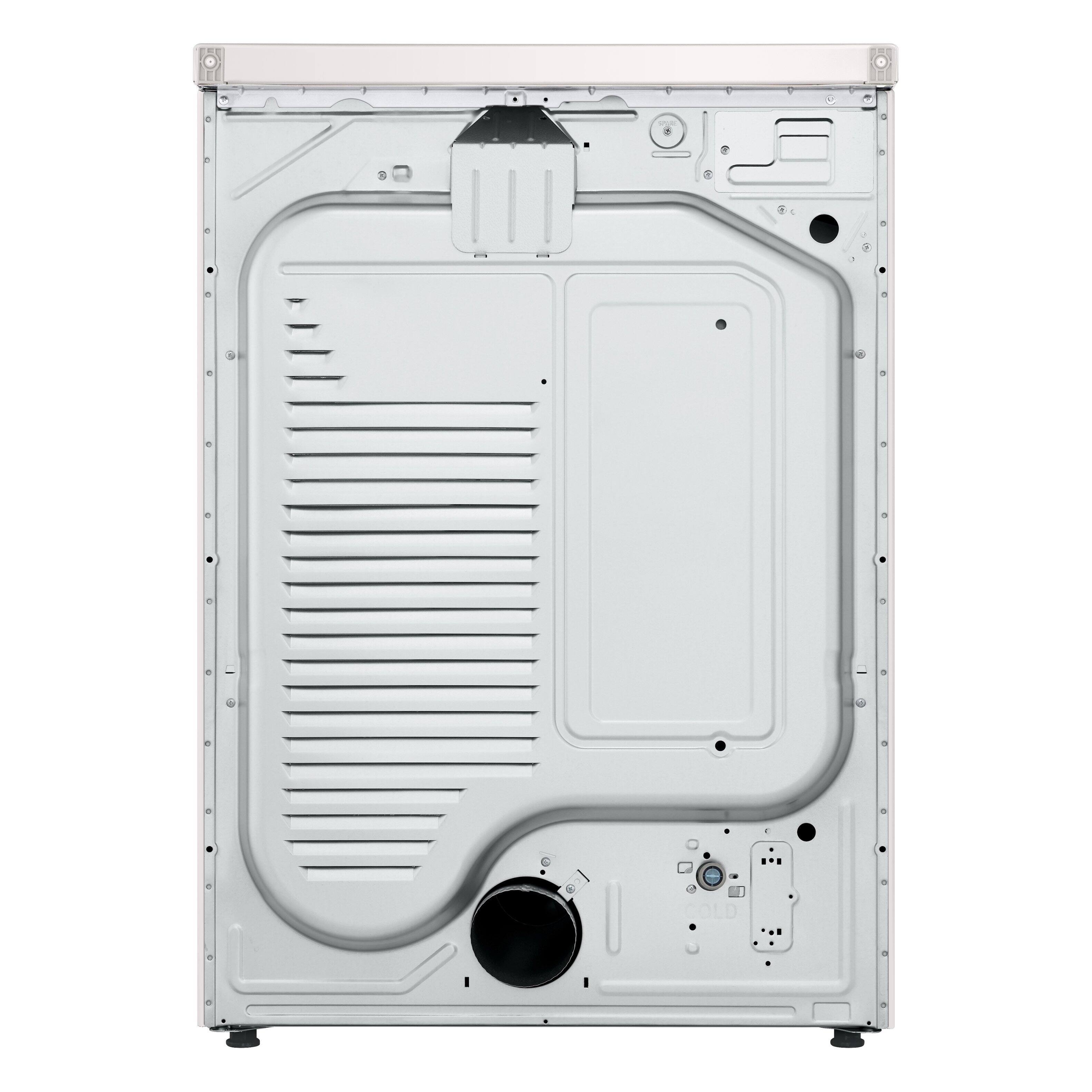 Alt View 14. LG - 7.4 Cu. Ft. Stackable Smart Electric Dryer with Steam and AI Sensor Dry - Alpine White.