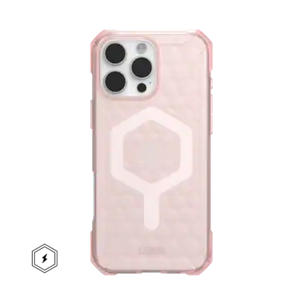 Front. UAG - Essential Armor Series Case with Magsafe for Apple iPhone 16 Pro Max - Rose.