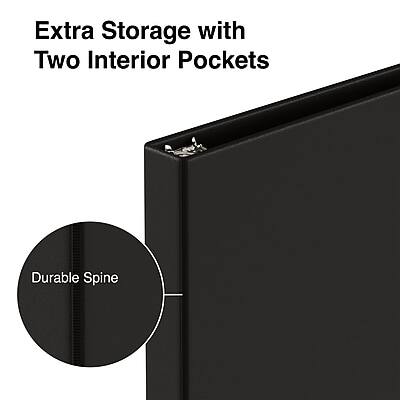 Extra Storage with Two Interior Pockets  
Durable Spine
