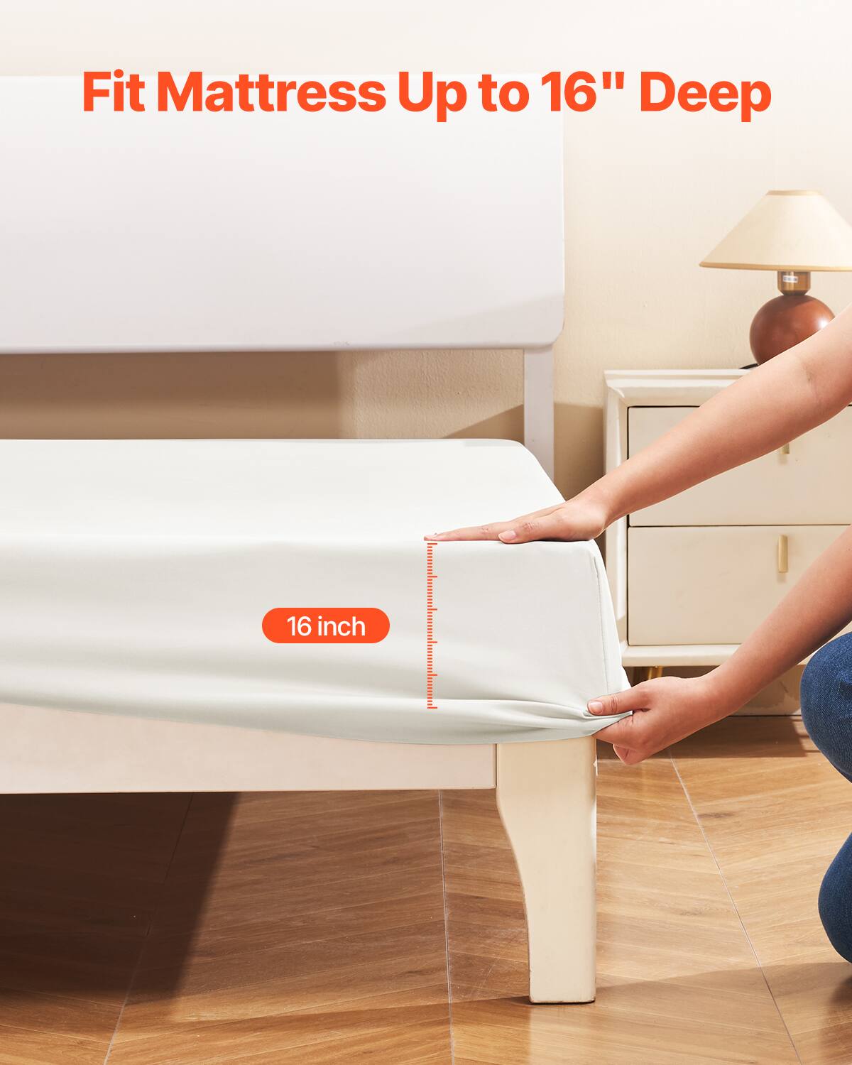 Fit Mattress Up to 16" Deep

16 inch