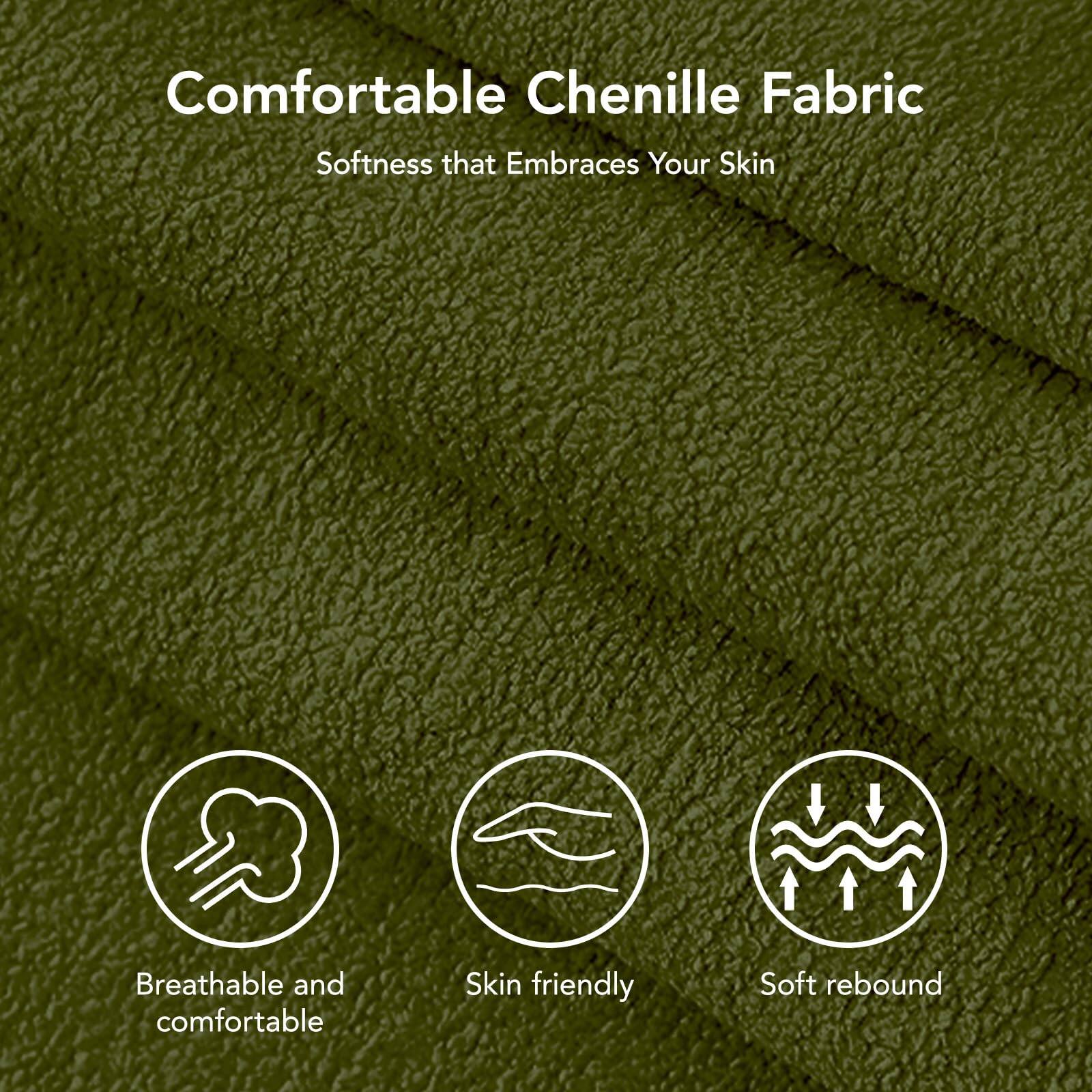 Comfortable Chenille Fabric  
Softness that Embraces Your Skin  

- Breathable and comfortable  
- Skin friendly  
- Soft rebound