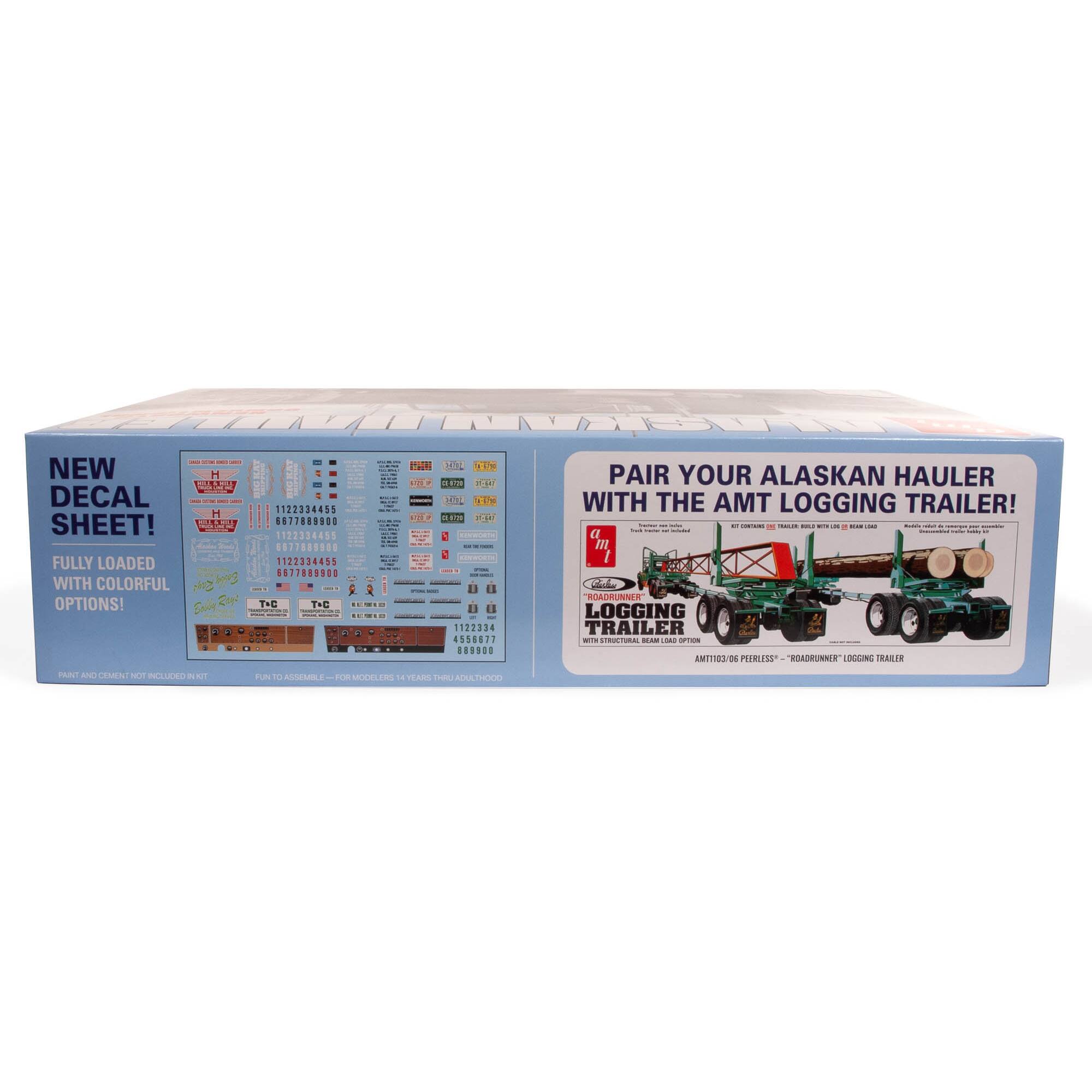I NEW H. DECAL SHEET! 1122334455 1.7***900 WITH COLORFUL OPTIONS! Pair your Alaskan Hauler with the AMT Logging Trailer! 1122324455 1.7***900 1122334455 527800000 Fully Loaded 1122324455 1.7***900 1122334455 527800000